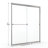 44'' - W x 65.5'' H Bypass Door Semi-Frameless Shower Door with-16481977-16481975
