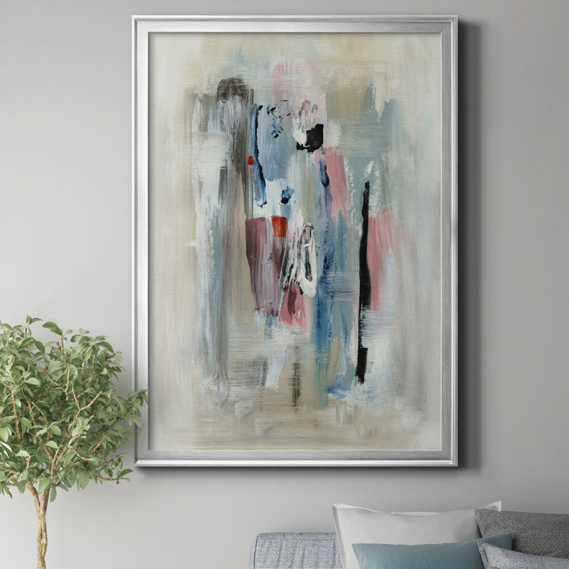 «Rain Shadow II» par J Paul, reproduction d'art sur toile, Argent, H 26,5 po x l 36,5 po x P 1,5 po
