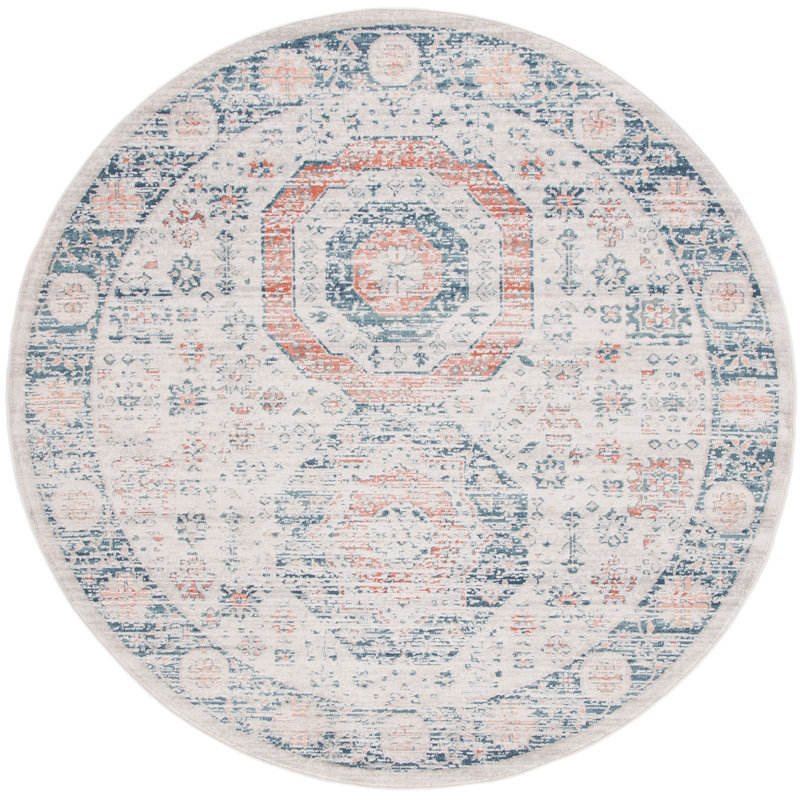 Dunia 800 Performance Oriental Rug, Round 6'7"