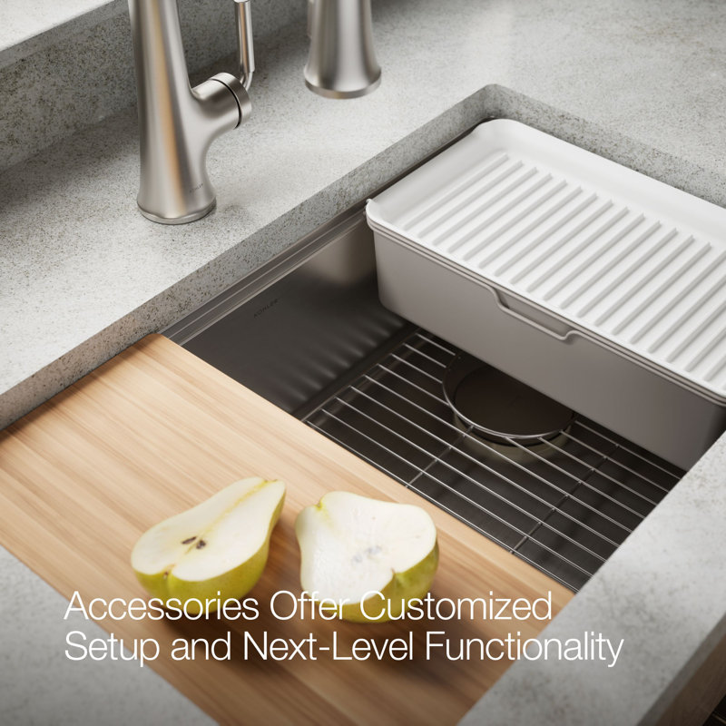 Strive® 29 In. Undermount Single-Bowl Workstation Kitchen Sink