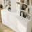 78.5"H 9-Drawer Display Bookcase with Built-in Mirror