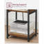 Akadian 34cm W Metal Bedside Table