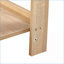 Rotin naturel & amp; Table basse en panneau de fibres à densité moyenne pour le salon / la chambre à coucher, capacité de 120 lb avec rangement de tiroir-1906750869
