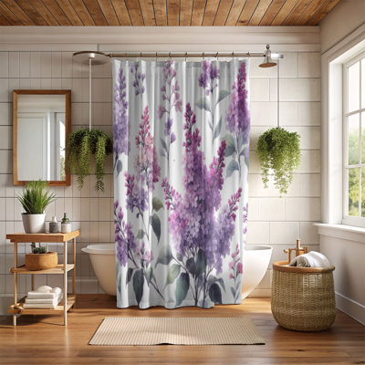 Soft Lilacs - 1 Piece Standard Shower Curtain
