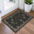 Machine Washable Indoor/Outdoor Xhevrie Black Rug-111820309