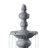 Plourde 2-Tier Classic Pedestal Outdoor Water Fountain with Adjustable Flow, Shallow Basin, and Weather-Resistant Design-710362431