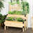 2 Tier Wooden Elevated Planter Box, Raised Garden Bed With Trellis For Veggies, 55" H X 25.5" W, Natural Trellis, D 42.5" Wood