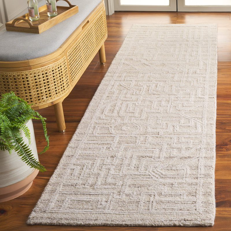 Lanny Hand Tufted Wool Pile Southwestern Rug, Runner 2'3" x 8'