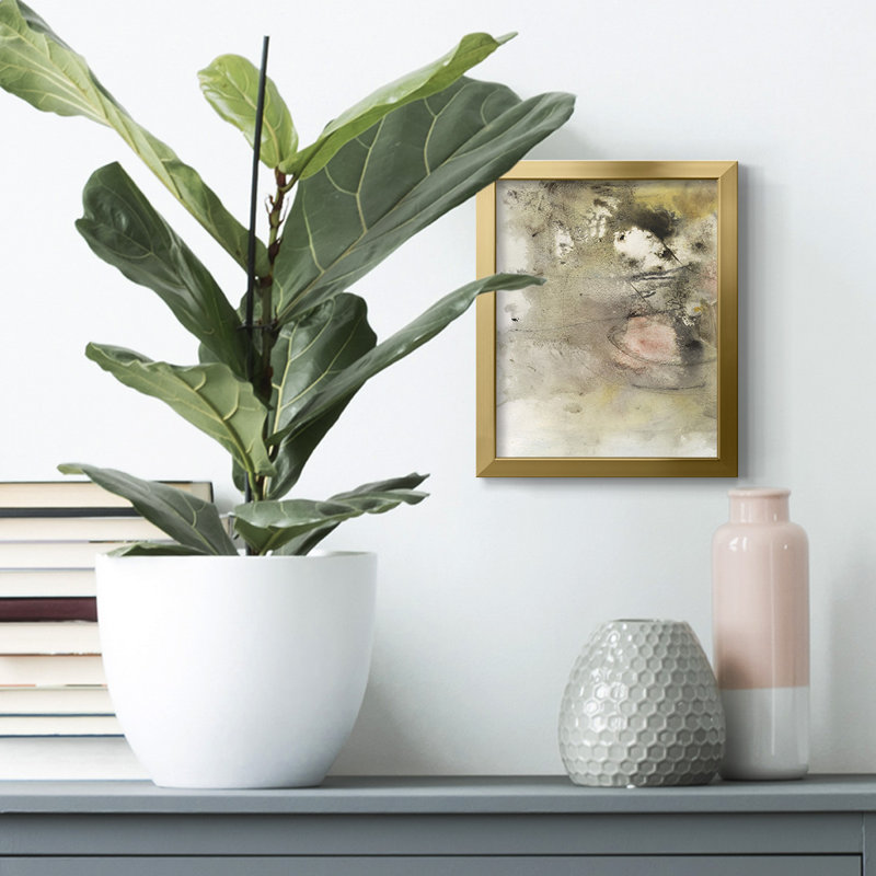 Dhruvi Soft Inspiration I - reproduction de cadre photo, H 42,5 po x l 30,5 po, Toile avec cadre doré