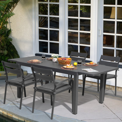 Rectangular 4 - Person Outdoor Dining Set