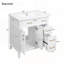 Meuble-lavabo élégant avec rangement avancé et lavabo durable pour espaces compacts-1060438572
