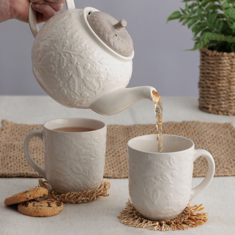 3 Piece Set - Teapot & Two Mugs