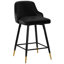 Tabouret de bar et de comptoir pivotant revêtu de velours-873056582-903768584