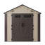 Abri de jardin de 2,4 x 3,7 m avec plancher et porte double verrouillable-132594271