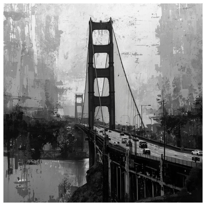 Coussins Golden Gate Bridge, 26 x 26 pouces