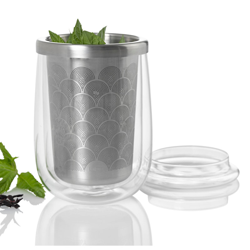 Adhoc Fusion Glass With Tea Infuser 13.5oz