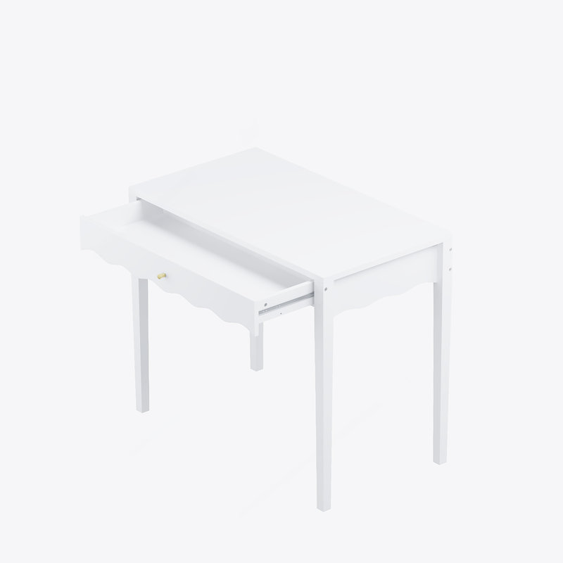 Bureau de coiffeuse avec tiroir, table de maquillage moderne pour la chambre à coucher, petits espaces