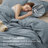 Bedsure 100% Washed Cotton Duvet Cover King Set - Minimalist Cotton Beding Set For All Season（set of 3）-125402767-125402781