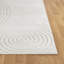 Milaim In- & Outdoor Scandi Modern Boho White Area Rug-1083733201