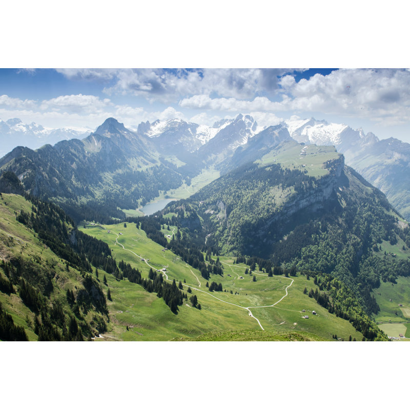 Alpstein Mountain, Switzerland by BrilliantEye - Wrapped Canvas Print, 30cm H x 46cm W x 3.8cm D