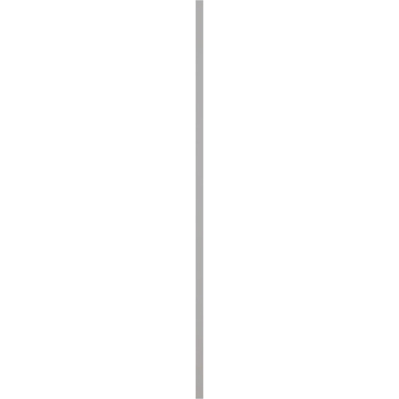 Volets extérieurs Americraft à deux panneaux plats égaux en bois véritable (par paire), 18 po L x 80 po H, avec capuchons de volets en aluminium, apprêtés