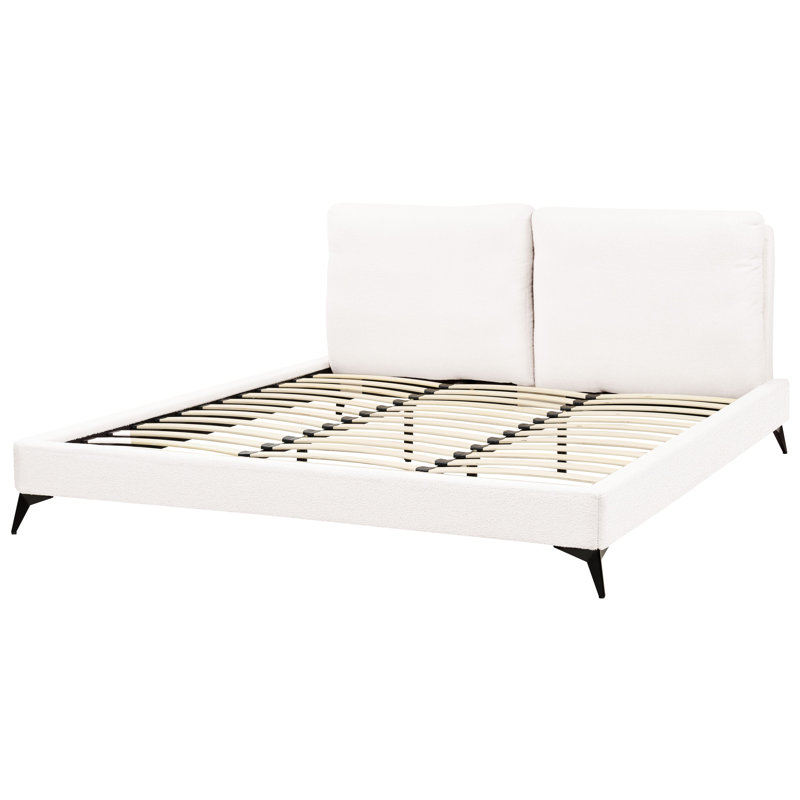 MELLE Upholstered Bed, Off-white, Super King (6')
