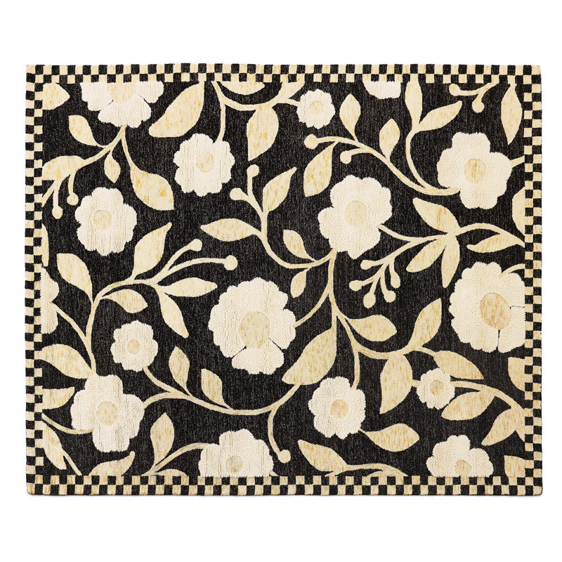 Farmhouse Floral Rug, Rectangle 8' x 10'