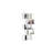 Petrolina 72.44" H x 30.91" W 5-Shelf Open Geometric Bookcase in White-151454228