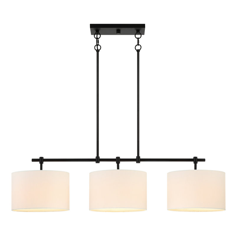 3 - Light 41"w Dimmable Kitchen Island Chandelier