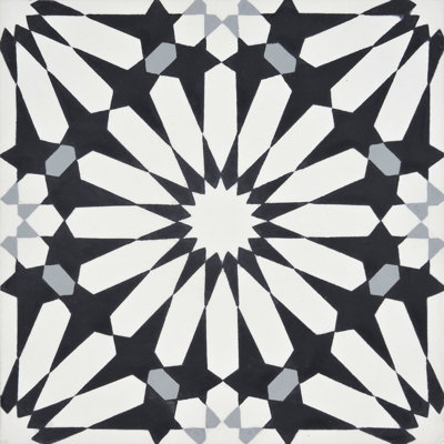 Alhambra 8" x 8" Cement Singular Wall and Floor Tile