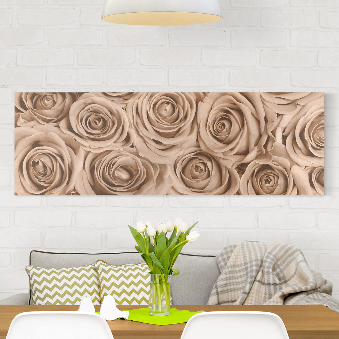 Leinwandbild Vintage Rosen