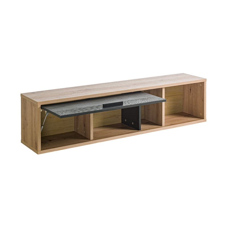Vitruvia Floating Shelf with Reclaimed Wood