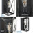 Uschi Steel Flush Mounted Sconce-255807906
