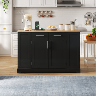 138 cm W Kitchen Island