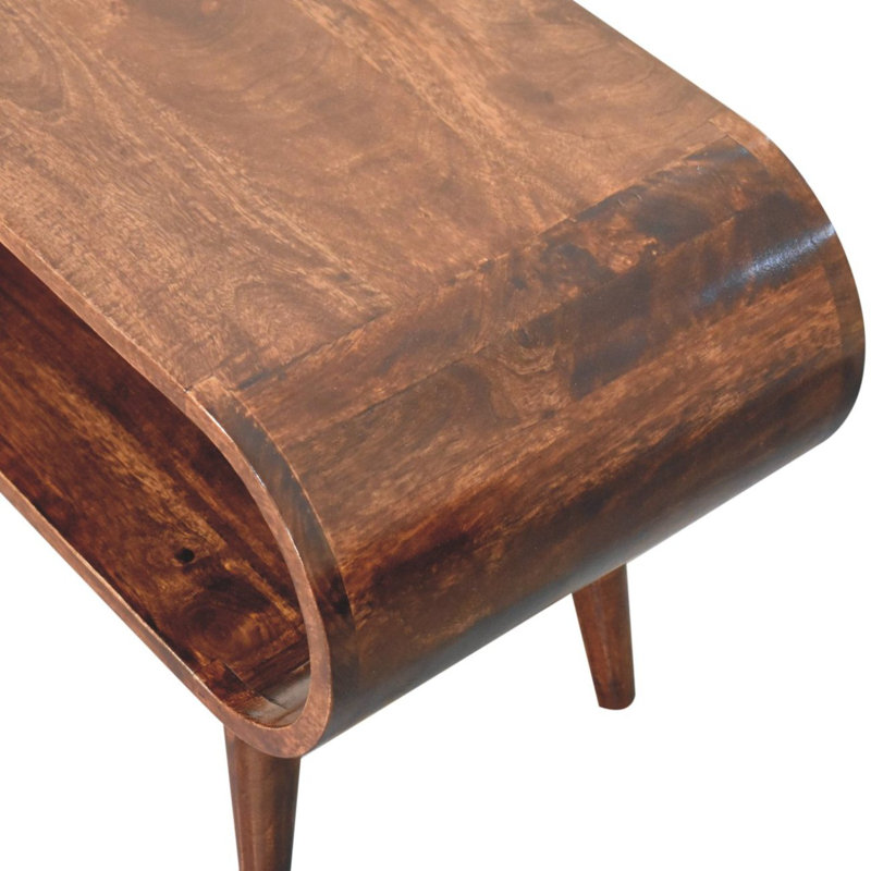 Table basse Artaya Furniture, Noyer, H 15,7 po x L 35,4 po x l 13,78 po