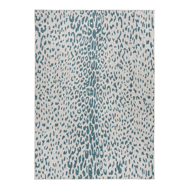 Teal Samburu Indoor/Outdoor Safari Rug