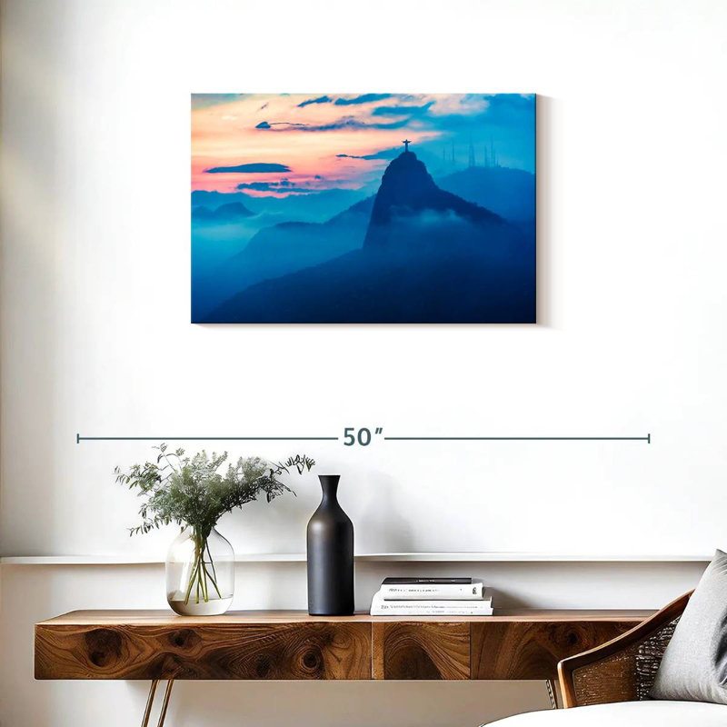 Nicci Christ The Redeemer At Dawn, 20" H x 30" W