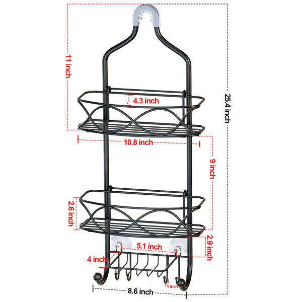 Liubovia Hanging Shower Caddy Rebrilliant