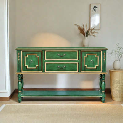 Retro Handcrafted Wooden Sideboard