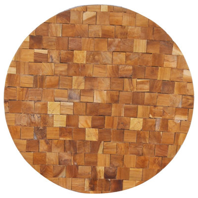 Indurial Solid Wood Drum Coffee Table