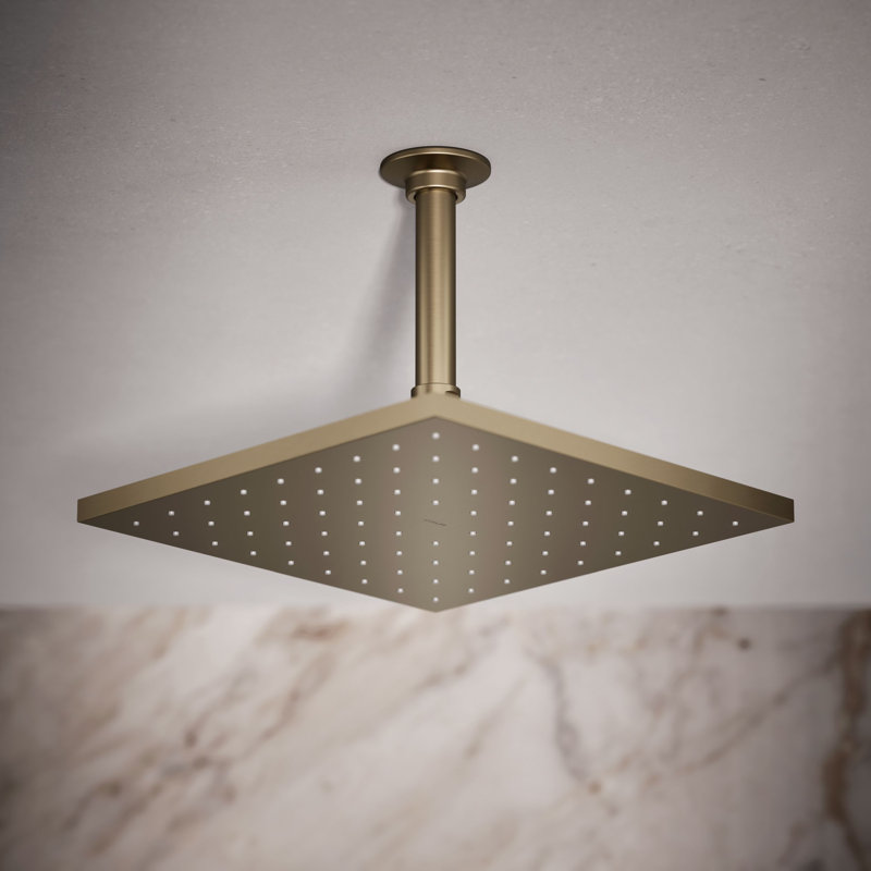 Contemporary 10" 2.5 GPM Rain Shower Head, Vibrant Brushed Bronze