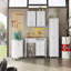 Armoire de garage flottante blanche-1997553906