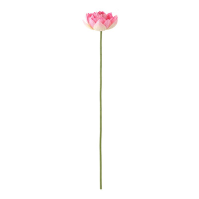Fleur de lotus artificielle Printemps Été Décoration réaliste Tiges de faux lotus pour le salon Étang Décoration Photographie Prop Présentoir de table d'eau