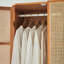 Armoire de rangement en bois et rotin