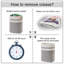 Modern Gray Cotton Laundry Hamper