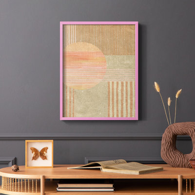 Adobe Sunrise I, reproduction encadrée - bois massif
