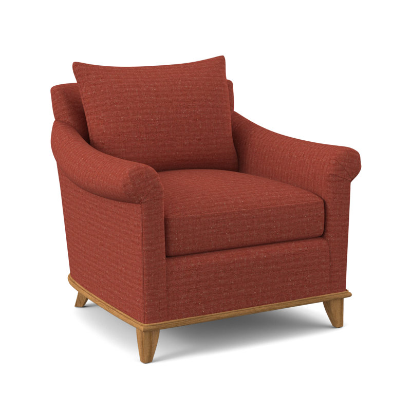 Drake Armchair, Amber, Maya Cyan