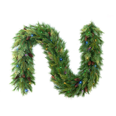 72'' in. Lighted Faux Garland