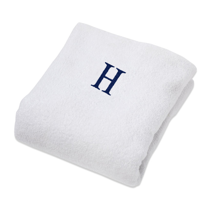 Housse pour chaise longue 100% coton peigné et monogrammé, H