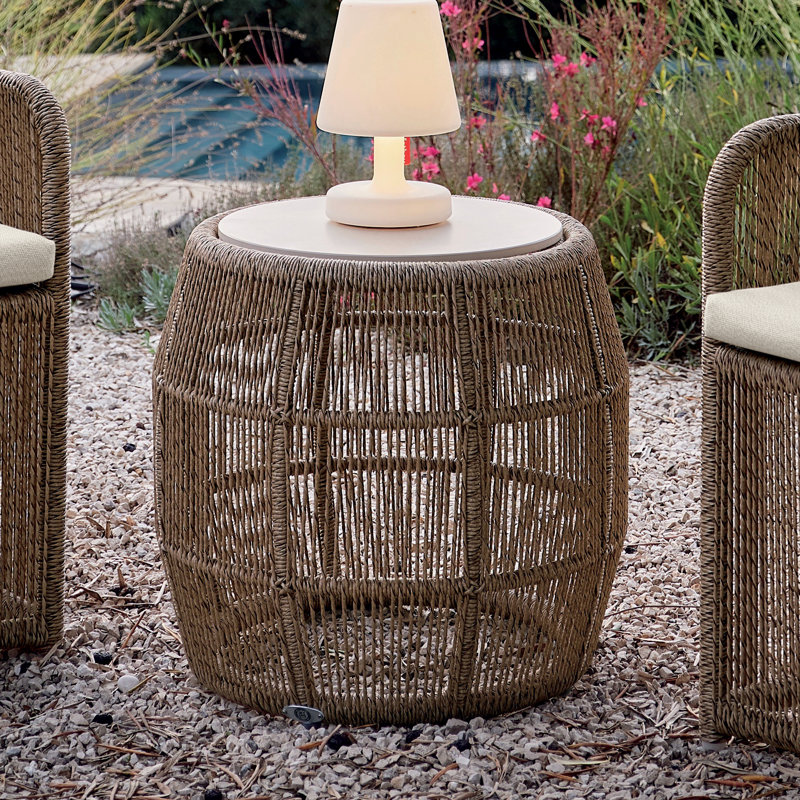 Calixto Outdoor Round Side Table